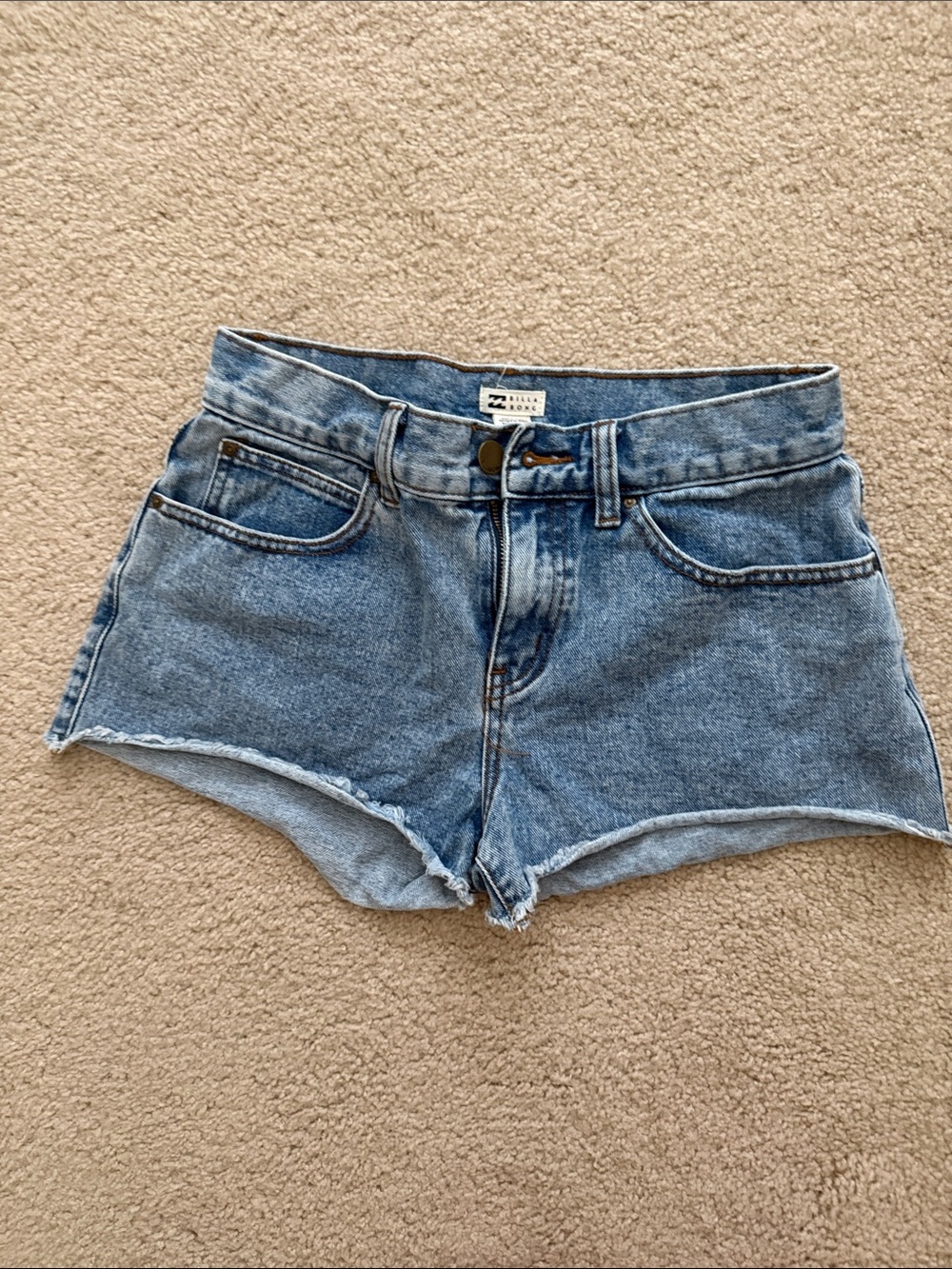 Billabong Light Blue Denim Cutoff Shorts